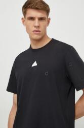 Adidas pamut póló fekete, férfi, nyomott mintás, IP4077 - fekete XL