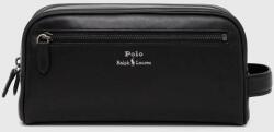 Ralph Lauren bőr kozmetikai táska fekete - fekete Univerzális méret