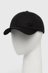 Calvin Klein pamut baseball sapka fekete, nyomott mintás - fekete Univerzális méret - answear - 12 990 Ft