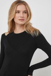 Sisley pulóver könnyű, női, fekete - fekete S - answear - 22 990 Ft