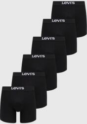 Levi's boxeralsó 6 db fekete, férfi - fekete M