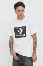 Converse pamut póló fehér, férfi, nyomott mintás - fehér XL - answear - 9 990 Ft