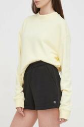 Calvin Klein Jeans rövidnadrág női, fekete, sima, magas derekú - fekete L - answear - 18 990 Ft