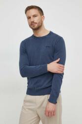 GUESS pulóver selyemkeverékből CHESLEY könnyű, sötétkék, M4GR06 Z3DN1 - sötétkék S