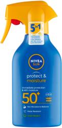 Nivea FF50+ Protect & Moisture Szórófejes Naptej FF50+ 270 ml