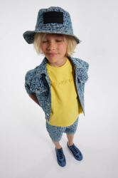 Marc Jacobs gyerek pamut póló sárga, nyomott mintás - arany 162