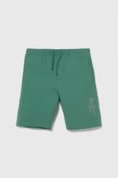 Pepe Jeans gyerek pamut rövidnadrág NEW EDDIE SHORT zöld, állítható derekú - zöld 152