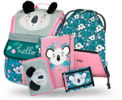 Baagl - SET 5 Zippy Baby Koala: rucsac, penar, geantă, portofel, dosare pentru caiete scolare (8595689342180)