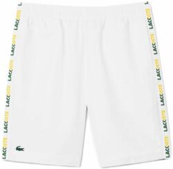 Lacoste Pantaloni scurți tenis bărbați "Lacoste Sportsuit Logo Stripe Tennis Shorts - white/green