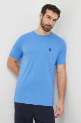 Tommy Hilfiger pamut póló férfi, nyomott mintás - kék XXL - answear - 21 990 Ft