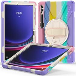  SOLID Husă durabilă pentru Samsung Galaxy Tab S9+ / S10+ RAINBOW
