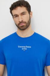 Tommy Jeans pamut póló férfi, nyomott mintás - kék M - answear - 10 990 Ft