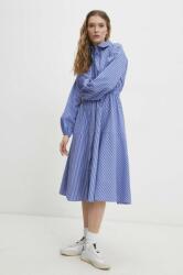 ANSWEAR ruha midi, harang alakú - kék S - answear - 22 990 Ft