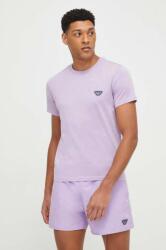 Emporio Armani Underwear pamut póló lila, férfi, sima - lila S