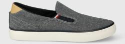Tommy Hilfiger sportcipő TH HI VULC LOW SLIPON CHAMBRAY sötétkék, férfi, FM0FM04947 - sötétkék Férfi 41