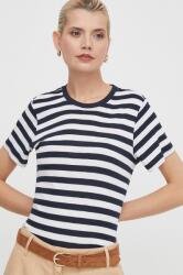 Pepe Jeans pamut póló női, sötétkék - sötétkék S - answear - 11 990 Ft