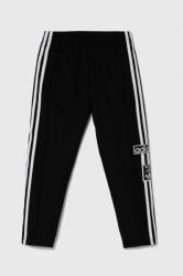 Adidas gyerek melegítőnadrág fekete, nyomott mintás - fekete 128 - answear - 16 190 Ft