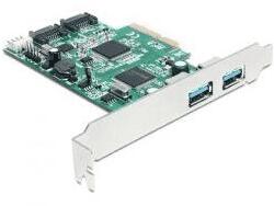  PCI Expr Card 2x USB3.0 ext + 2x SATA III int (89359)