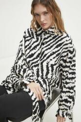 ANSWEAR ing női, galléros, fekete, relaxed - fekete S/M - answear - 20 990 Ft