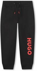 Hugo gyerek melegítőnadrág fekete, nyomott mintás - fekete 138 - answear - 28 990 Ft