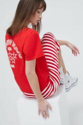 Tommy Jeans pamut póló női, piros - piros XS