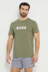 Boss pamut póló zöld, férfi, nyomott mintás - zöld M - answear - 15 990 Ft