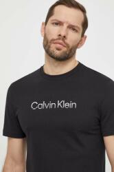 Calvin Klein pamut póló fekete, férfi, nyomott mintás - fekete S - answear - 12 990 Ft