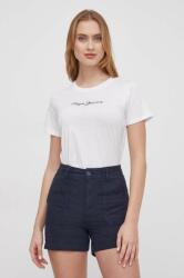 Pepe Jeans pamut póló női, fehér - fehér XS - answear - 16 990 Ft