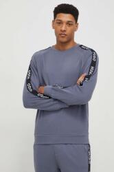 HUGO BOSS pamut pulóver otthoni viseletre szürke, nyomott mintás - szürke XXL - answear - 27 990 Ft