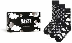 Happy Socks zokni Gift Box Black White 3 pár fekete - fekete 41/46
