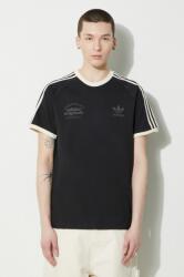 adidas Originals pamut póló fekete, férfi, nyomott mintás, IS1413 - fekete M