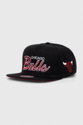 Mitchell&Ness sapka gyapjúkeverékből NBA CHICAGO BULLS fekete, nyomott mintás - fekete Univerzális méret - answear - 9 090 Ft