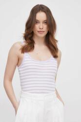 United Colors of Benetton pamut top lila - lila S