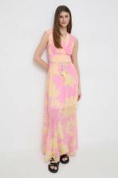 GUESS ruha GILDA rózsaszín, maxi, harang alakú, W3GK60 WDW82 - rózsaszín L
