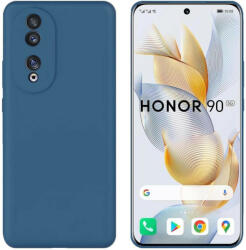 Honor 90 5G szilikon tok, telefon tok, hátlaptok, matt, sötétkék, Matt case