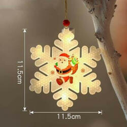 Masterled LED hópehely medál 11, 5cm 2700K karácsonyi dísz LVT (LVTCHO0026)