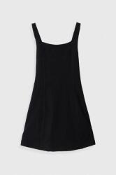 Abercrombie & Fitch gyerek ruha fekete, mini, egyenes - fekete 122-125
