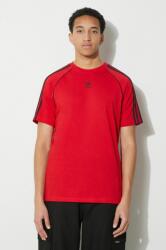 adidas Originals pamut póló piros, férfi, nyomott mintás, IR9449 - piros S