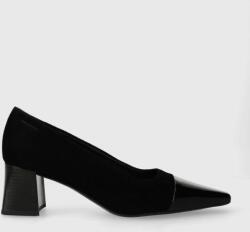 Vagabond Shoemakers magassarkú cipő velúrból ALTEA fekete, magassarkú, 5740.113. 92 - fekete Női 36