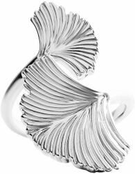 Lilou ezüstözött gyűrű Ginko - ezüst M