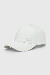 Calvin Klein pamut baseball sapka zöld, nyomott mintás, K60K612000 - zöld Univerzális méret