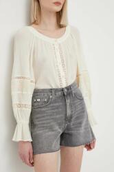 Calvin Klein Jeans farmer rövidnadrág női, szürke, sima, magas derekú - szürke 29