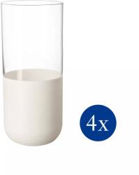 Villeroy and Boch V&B Manufacture Rock Blanc Glass pohár szett 4részes üdítős (11-3799-8260)