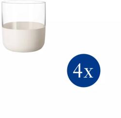 Villeroy and Boch V&B Manufacture Rock Blanc Glass pohár szett 4részes röviditalos (11-3799-8240)