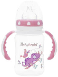 Baby Bruin cumisüveg szélesnyakú, fogantyús 240ml - Rózsaszín