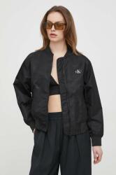Calvin Klein Jeans bomber dzseki női, fekete, átmeneti - fekete L - answear - 60 990 Ft