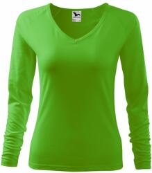 MALFINI Női hosszú újjú póló Elegance - Apple green | S (1279213)