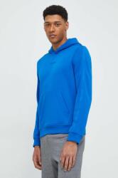 Calvin Klein edzős pulóver sima, kapucnis - kék M