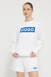 Hugo Blue pamut melegítőfelső fehér, női, nyomott mintás - fehér L
