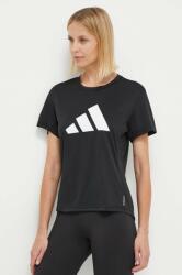 Adidas futós póló Run It fekete, IL7227 - fekete XS